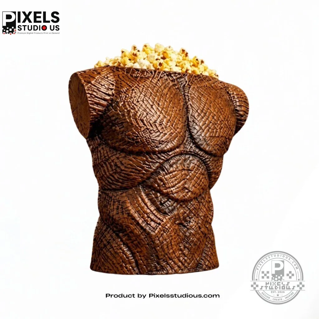 Wicker Husband Popcorn Bucket