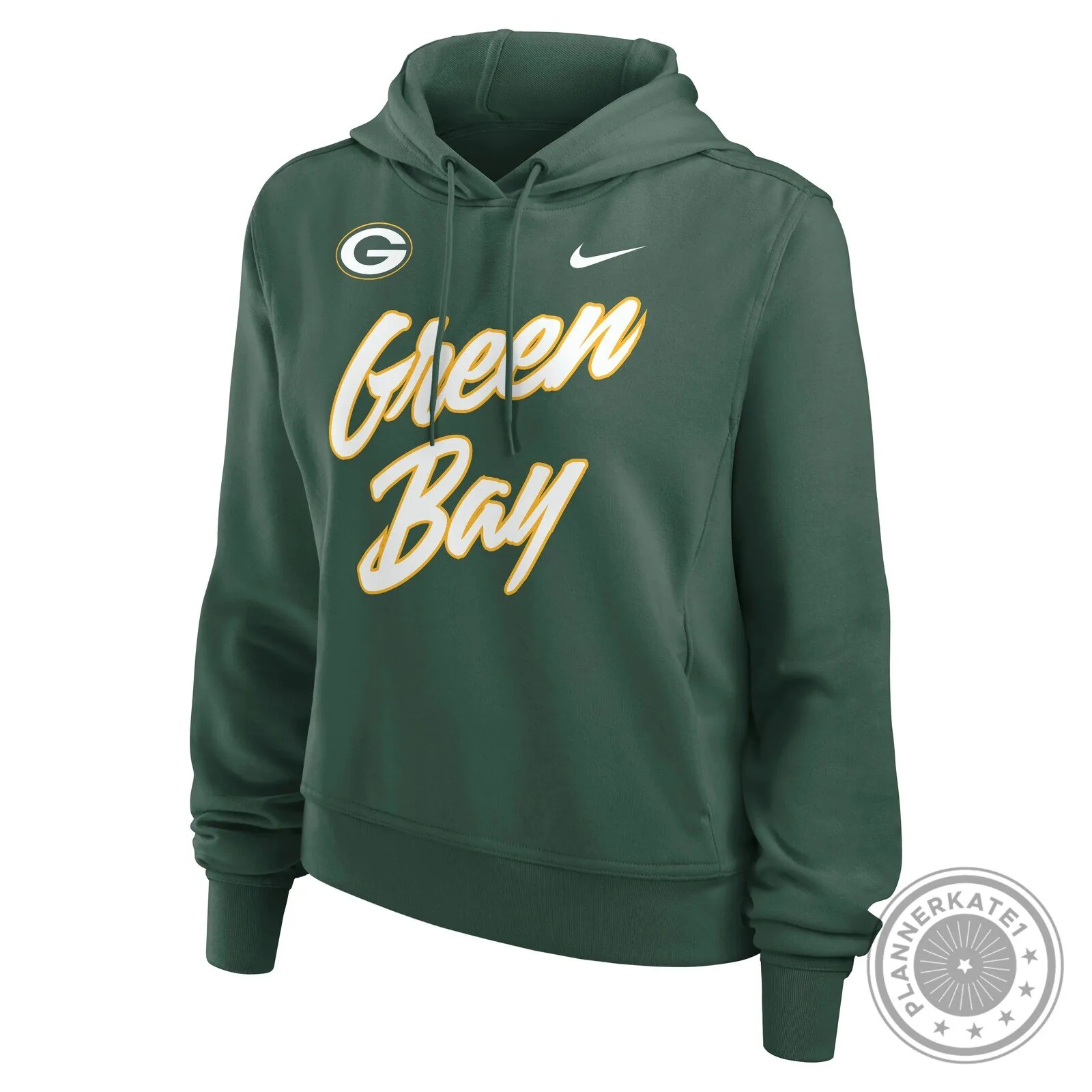 Green Bay Packers Women's Nike Script Dri-Fit Performance Hoodie 4 Green Bay Packers Women