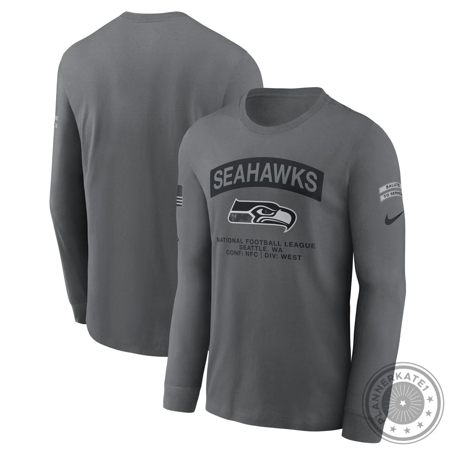 Seattle Seahawks National Football League Salute to Service Long-Sleeve T-Shirt
