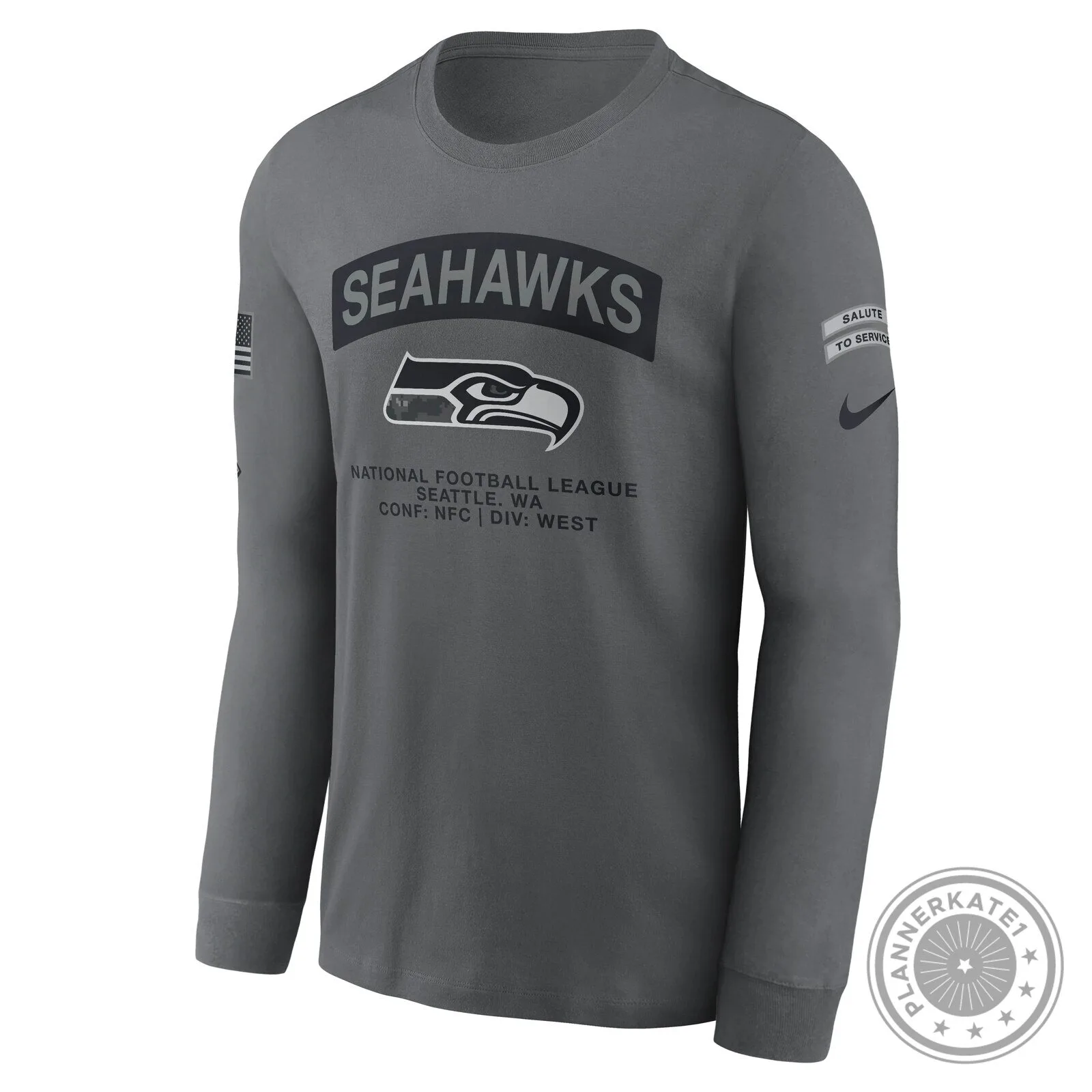 Seattle Seahawks National Football League Salute to Service Long-Sleeve T-Shirt 4 Seattle Seahawks National Football League Salute to Service Long-Sleeve T-Shirt