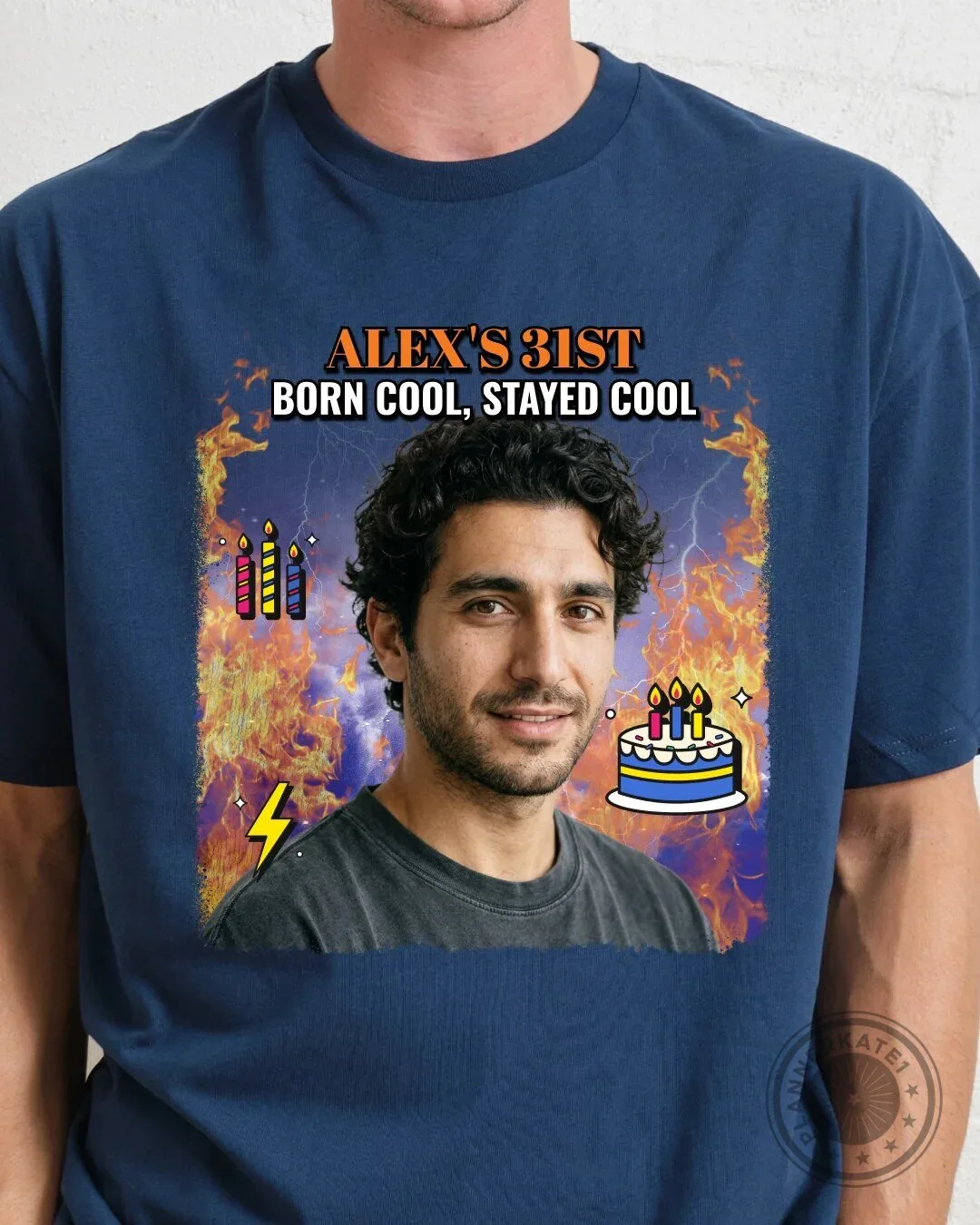 Frank's 58th Birthday Still Got It Custom Photo Black Adult T-Shirt 38 Frank