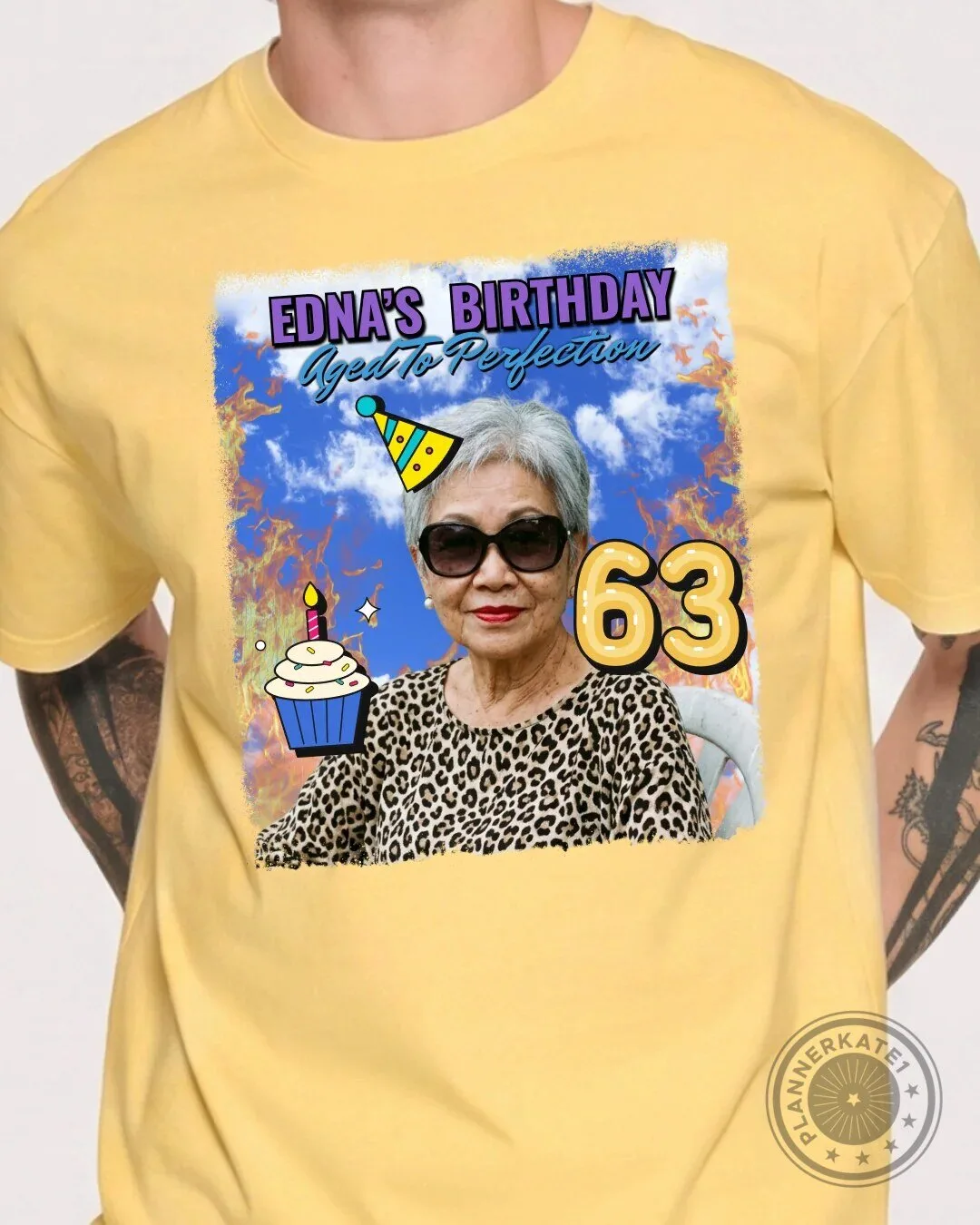 Frank's 58th Birthday Still Got It Custom Photo Black Adult T-Shirt 46 Frank