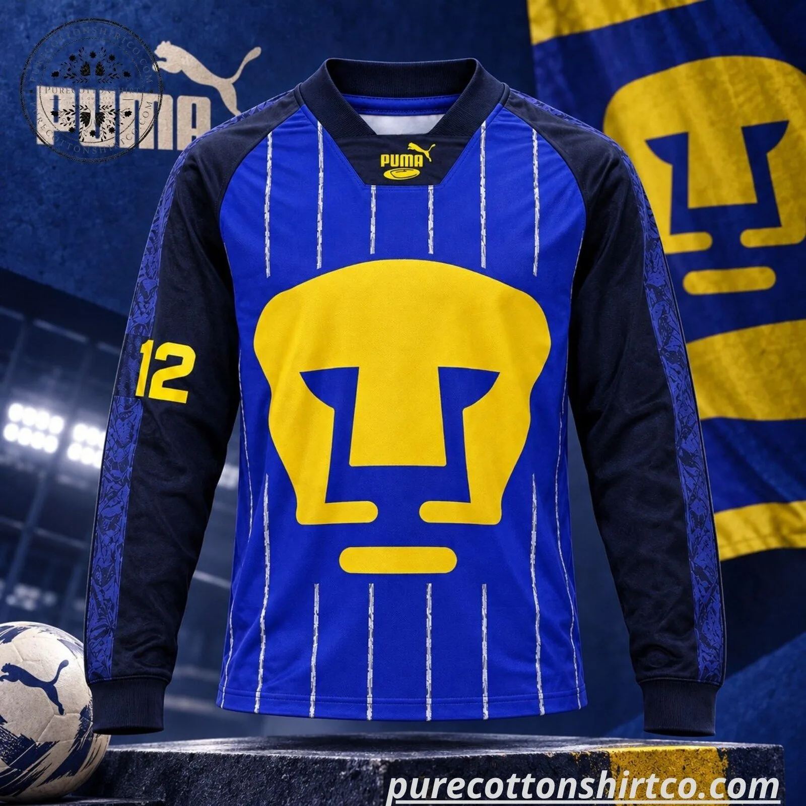 "Top Festive Finds: Unique Jerseys, Halloween Cleats, and Christmas Gear" 2 Puma Pumas UNAM King Long Sleeve Football Jersey