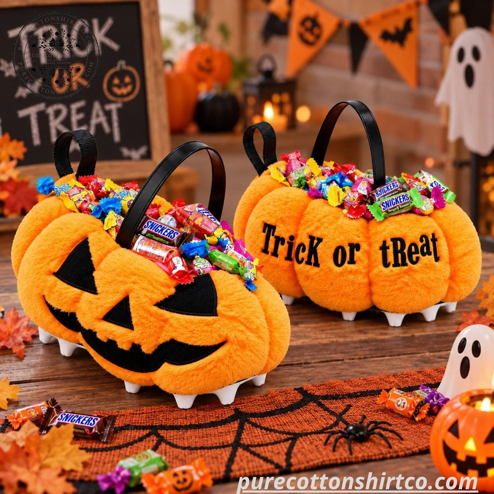 Halloween Candy-Bucket Cleats 6 Halloween Candy-Bucket Cleats