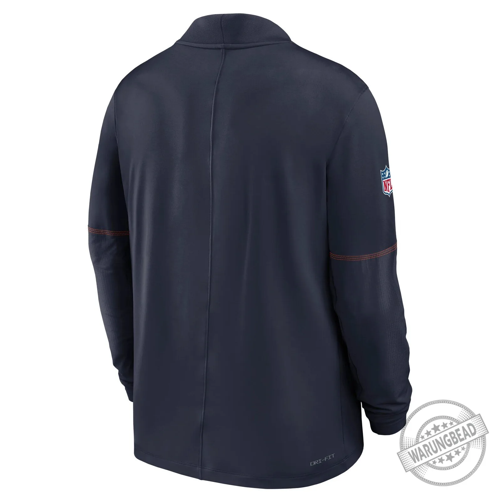 Chicago Bears Nike NFL Midweight Half-Zip Navy Blue Pullover Jacket 5 Chicago Bears Nike NFL Midweight Half-Zip Navy Blue Pullover Jacket