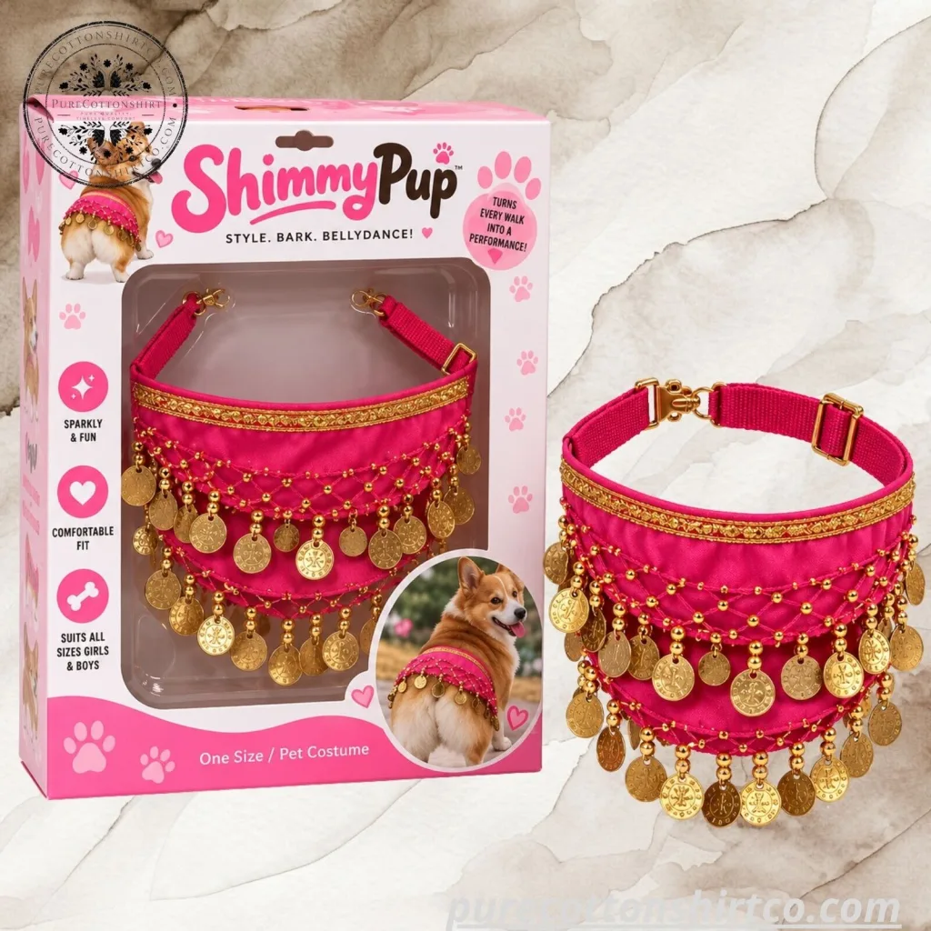 ShimmyPup Bellydance Dog Costume - Sparkly Coin Belt Pet Hip Scarves ShimmyPup Bellydance Dog Costume - Sparkly Coin Belt Pet Hip Scarves