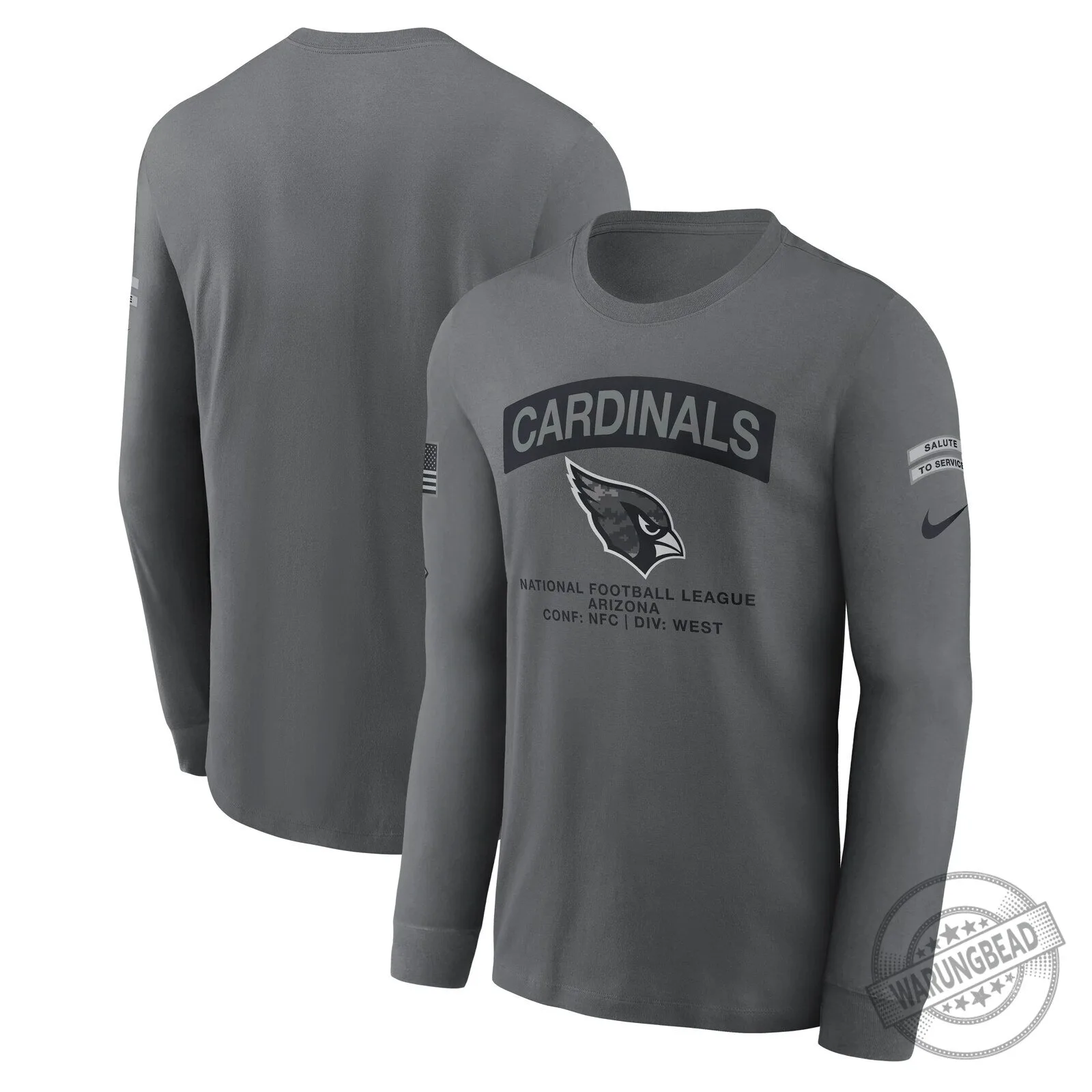 Arizona Cardinals National Football League Salute To Service Long Sleeve T-Shirt