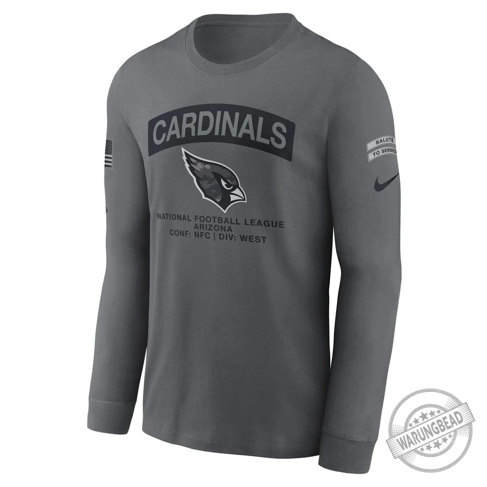 Arizona Cardinals National Football League Salute To Service Long Sleeve T-Shirt 4 Arizona Cardinals National Football League Salute To Service Long Sleeve T-Shirt