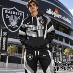 Las Vegas Raiders NFL Waffle Hoodie Sweatpants Matching Set | Apparel