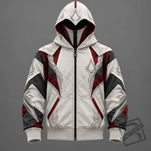Assassins Creed Full Zip Balaclava Mask Hoodie