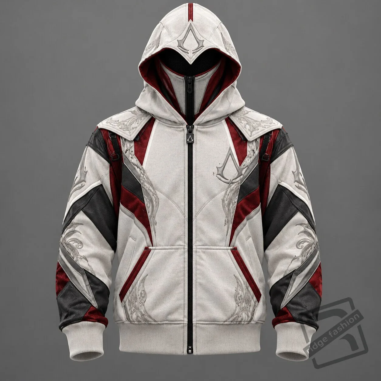 Assassins Creed Full Zip Balaclava Mask Hoodie