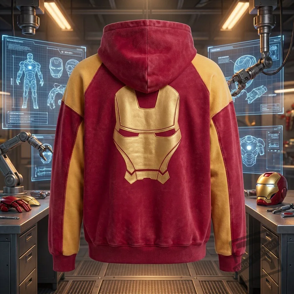 Iron Man Mark III Full Zip Balaclava Mask Hoodie 5 Iron Man Mark III Full Zip Balaclava Mask Hoodie product view