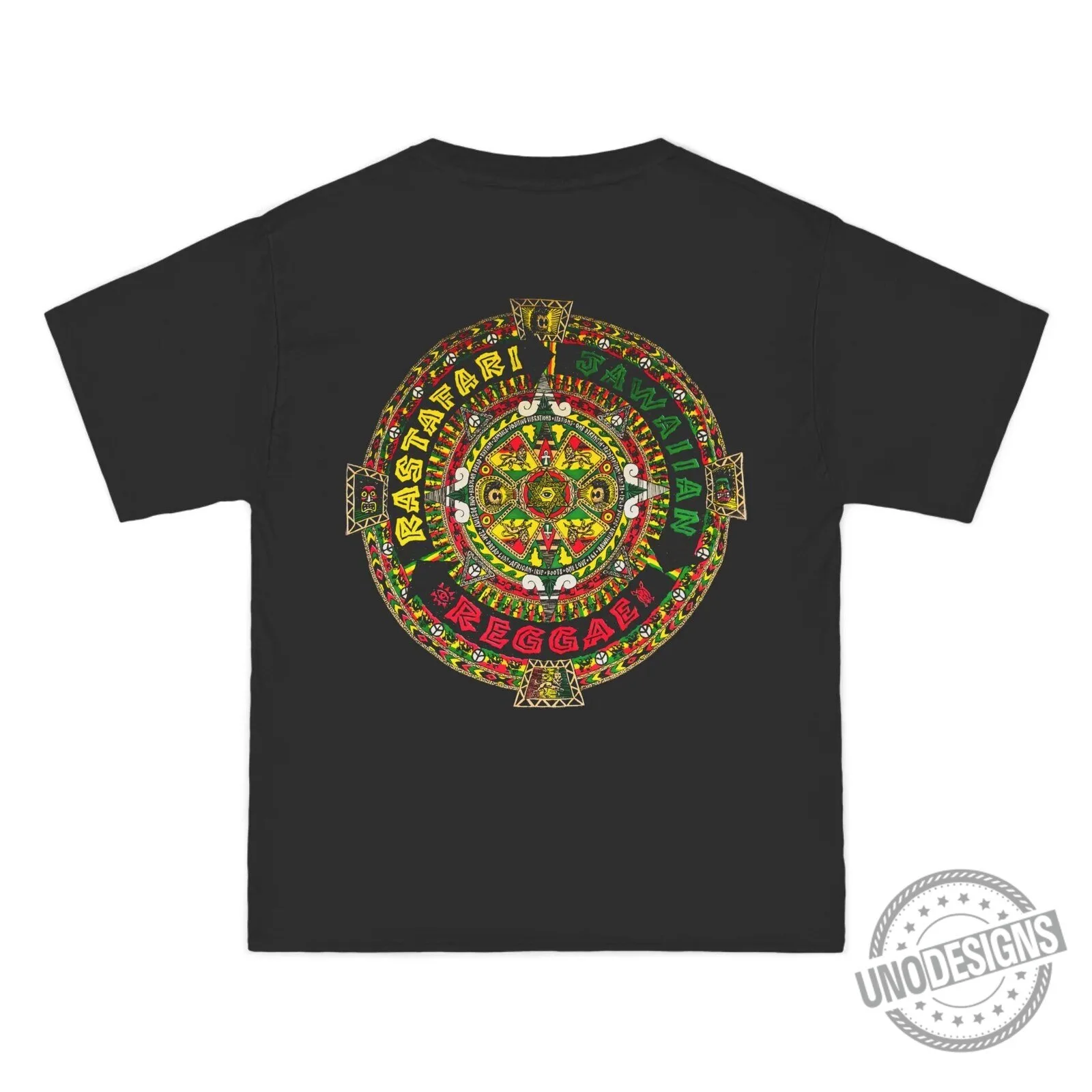 Jawaiian Reggae Rastafari Strength Vintage Design Short-Sleeve T-Shirt