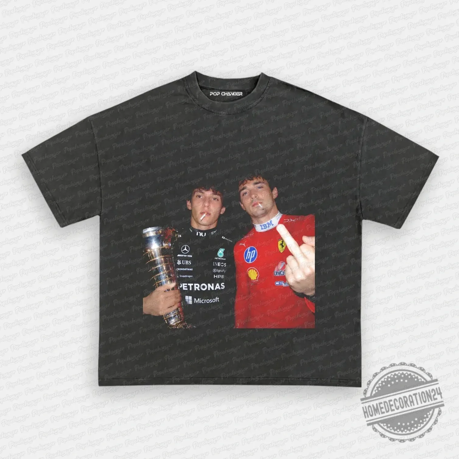 Charles Leclerc and Kimi Antonelli Racing Formula 1 T-Shirt 8 Charles Leclerc and Kimi Antonelli Racing Formula 1 T-Shirt