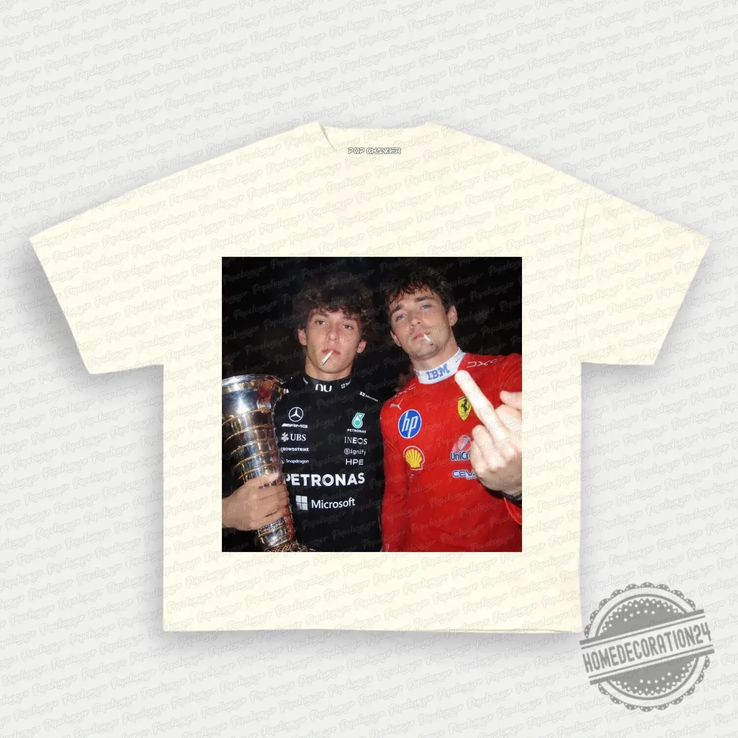 Charles Leclerc and Kimi Antonelli Racing Formula 1 T-Shirt 10 Charles Leclerc and Kimi Antonelli Racing Formula 1 T-Shirt