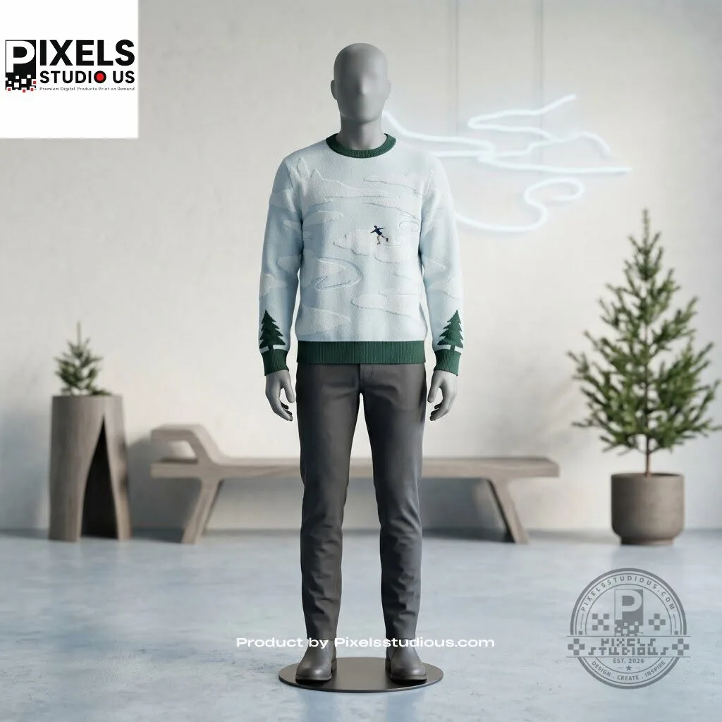 Ice Skating Jumper Sweater 5 Ice Skating Jumper Sweater 3D shirt or sports jersey with all-over print design