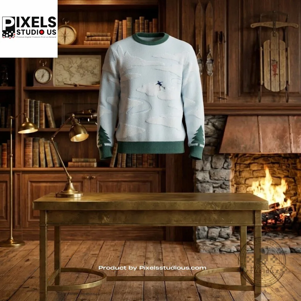Ice Skating Jumper Sweater 7 Ice Skating Jumper Sweater 3D shirt or sports jersey with all-over print design