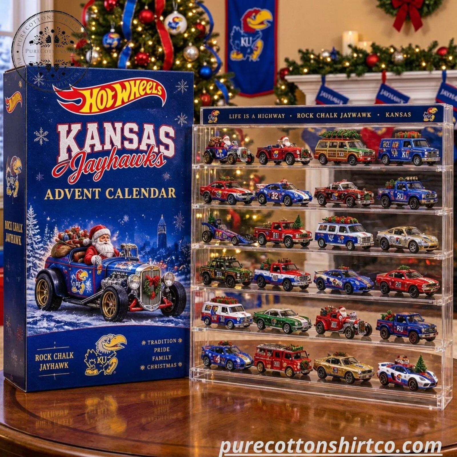 Hot Wheels Kansas Jayhawks Advent Calendar