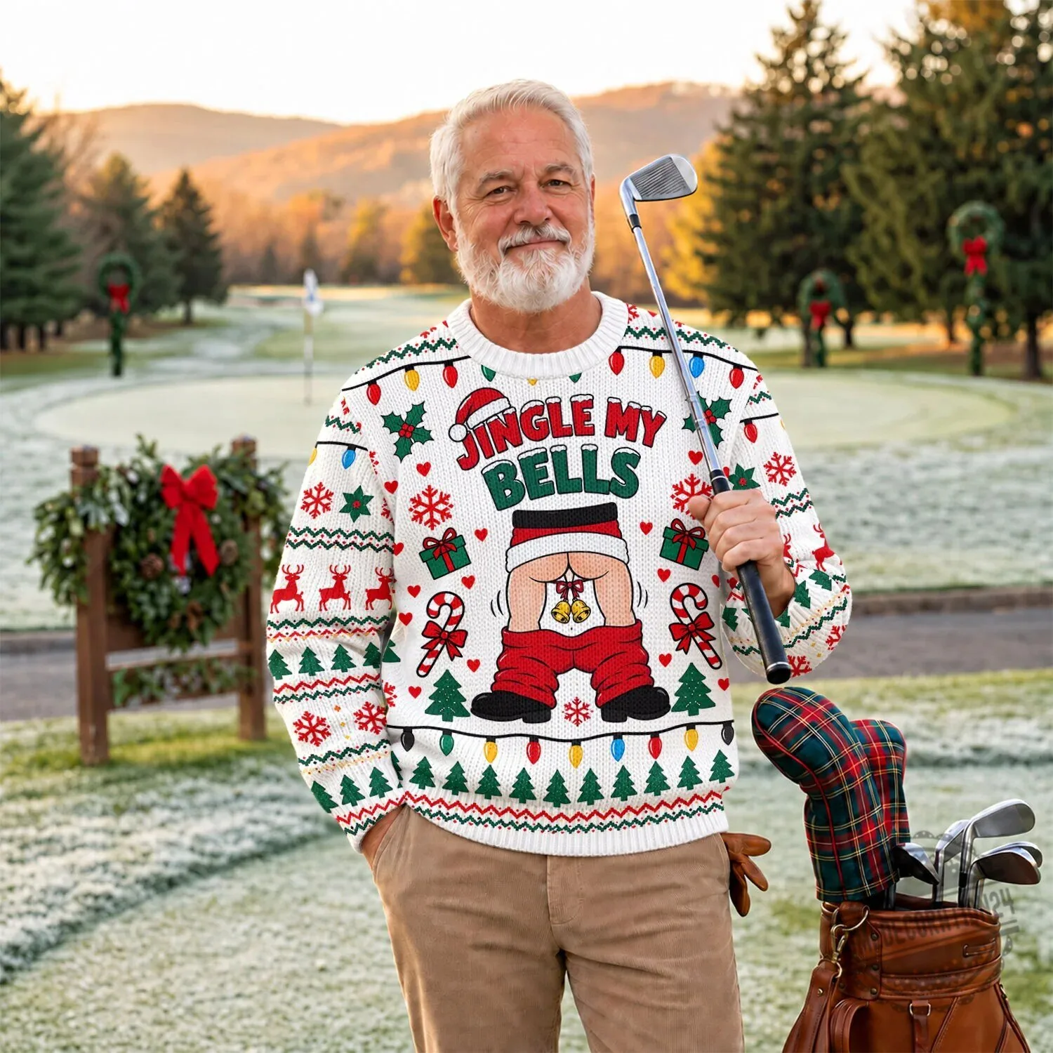 Funny Jingle My Bells Santa Pants Down Ugly Christmas Sweater 9 Funny Jingle My Bells Santa Pants Down Ugly Christmas Sweater