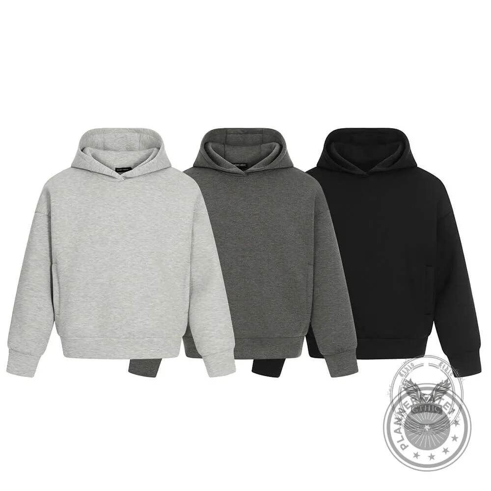 Solid Color Casual Loose Fit Pullover Hoodie for Men and Women 23 Solid Color Casual Loose Fit Pullover Hoodie for Men and Women
