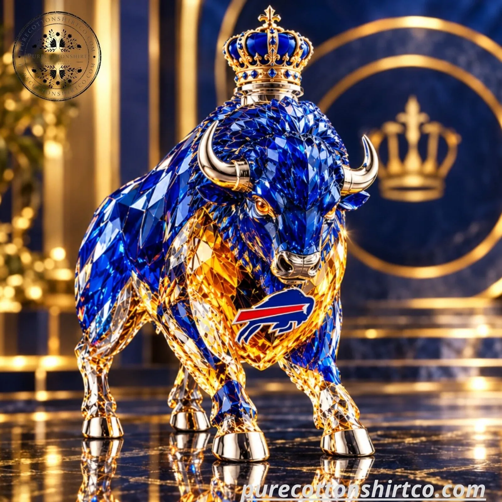 Crown Royal Buffalo Bills 66th Anniversary Decanter - NFL Bison Whiskey Bottle Gift 6 Crown Royal Buffalo Bills 66th Anniversary Decanter - NFL Bison Whiskey Bottle Gift