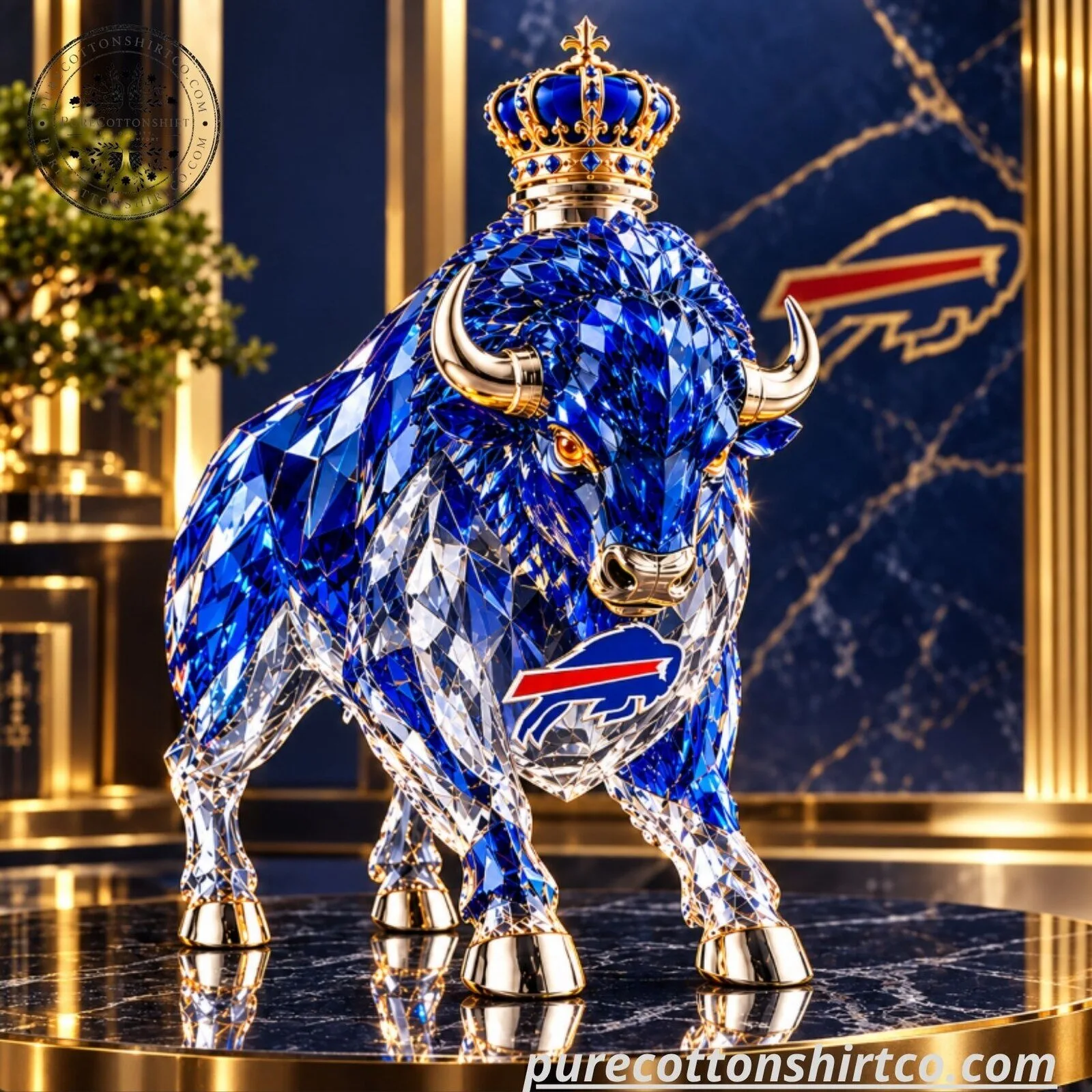 Crown Royal Buffalo Bills 66th Anniversary Decanter - NFL Bison Whiskey Bottle Gift 7 Crown Royal Buffalo Bills 66th Anniversary Decanter - NFL Bison Whiskey Bottle Gift