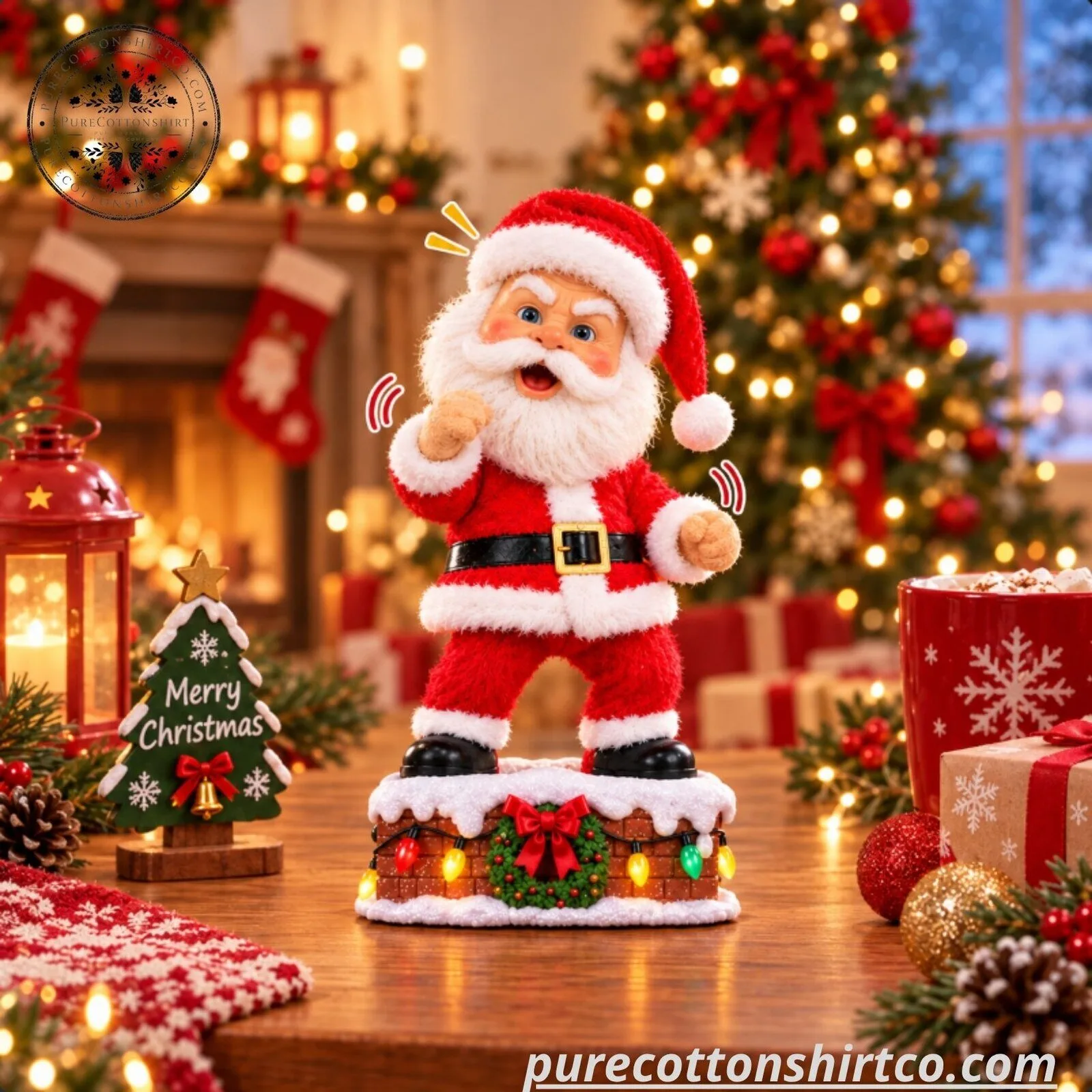Santa Yap Talking Animated Toy - Interactive Repeating & Dancing Santa Claus Plush 4 Santa Yap Talking Animated Toy - Interactive Repeating & Dancing Santa Claus Plush
