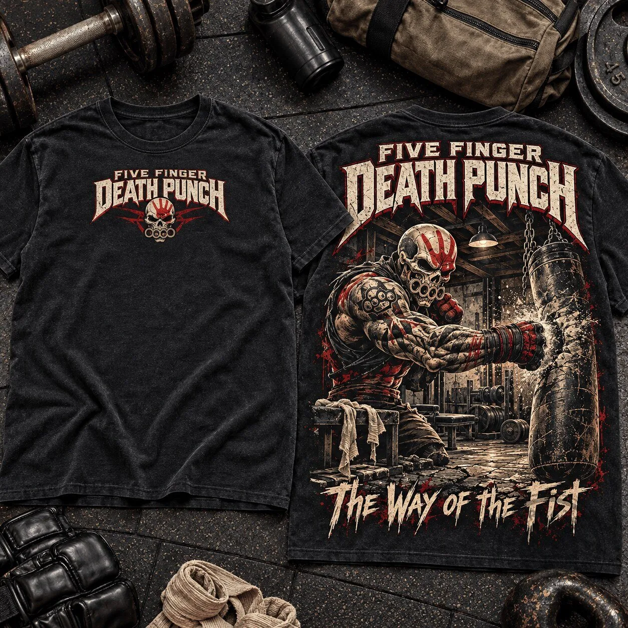Five Finger Death Punch The Way of the Fist Heavy Metal Band T-Shirt