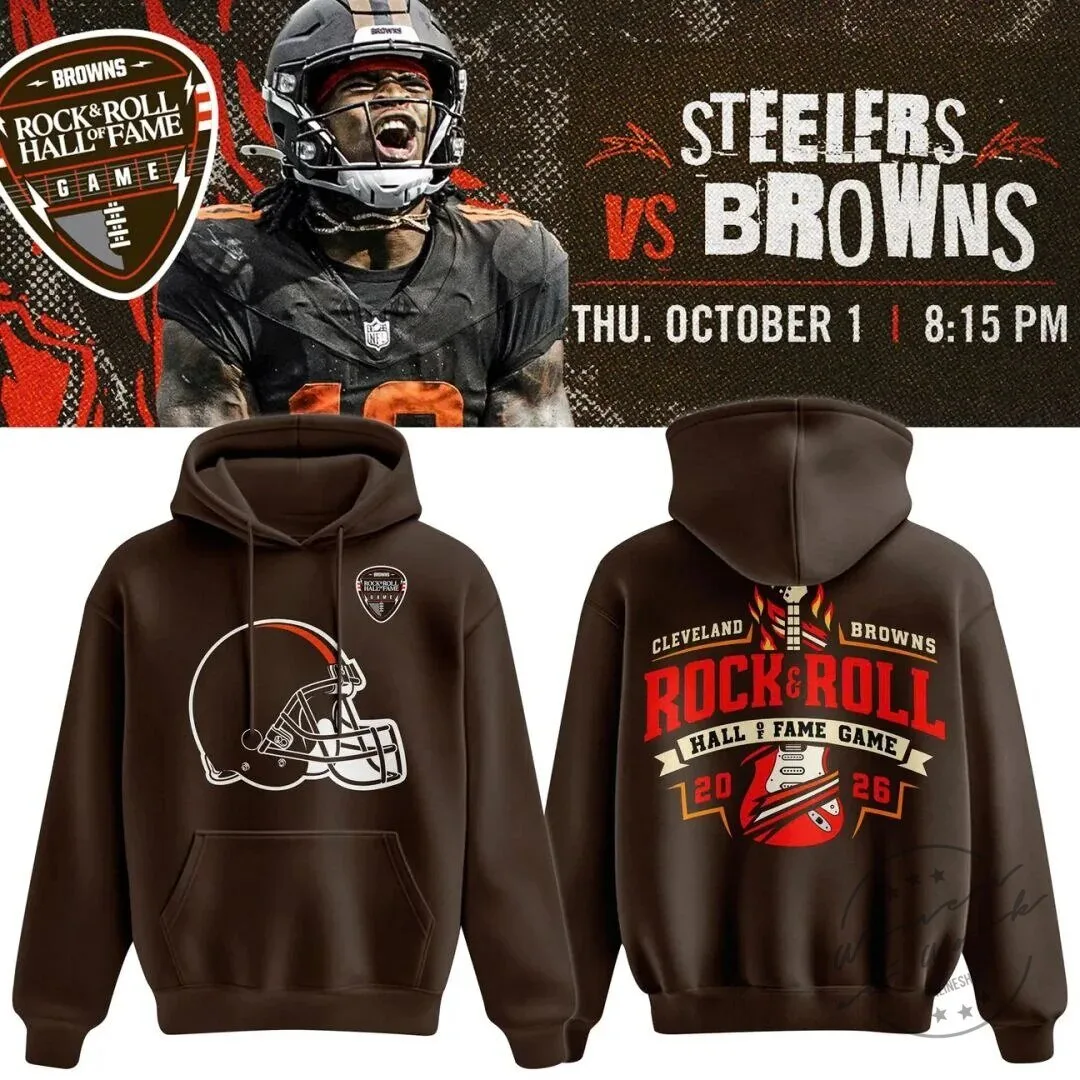 Dawg Pound Hoodie for the 2026 Cleveland Browns Rock and Roll Hall of Fame Game