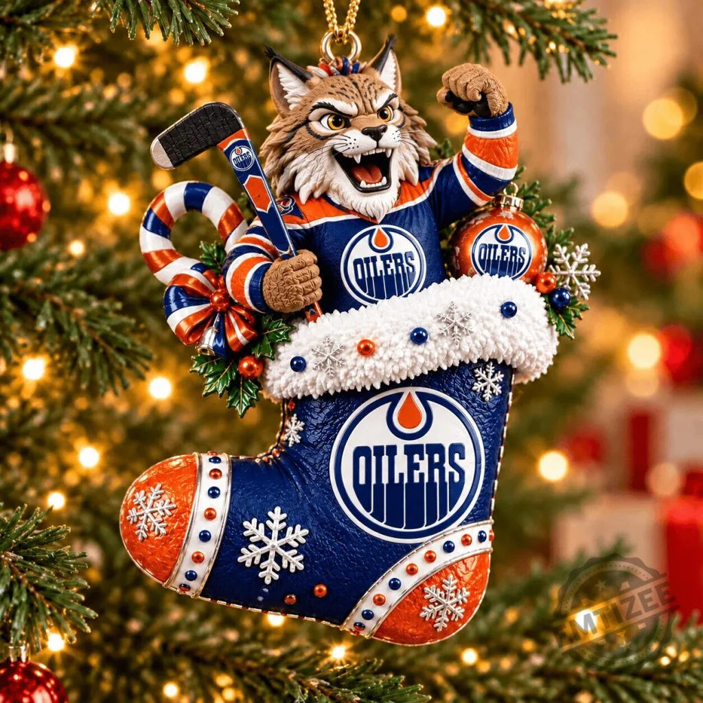 Edmonton Oilers Christmas Stocking Mascot Holiday Tree Ornament Edmonton Oilers Christmas Stocking Mascot Holiday Tree Ornament