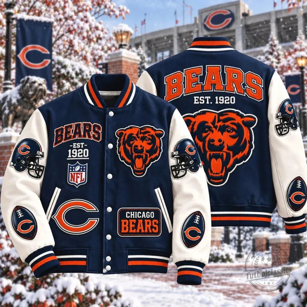 Varsity Jacket of the Chicago Bears NFL Team Varsity Jacket of the Chicago Bears NFL Team