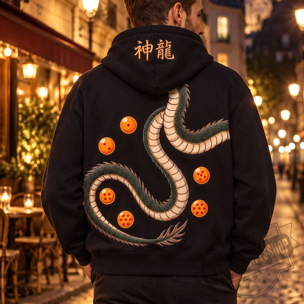 Dragon Ball Shenron Brown Balaclava Full-Zip Mask Hoodie 6 Dragon Ball Shenron Brown Balaclava Full-Zip Mask Hoodie