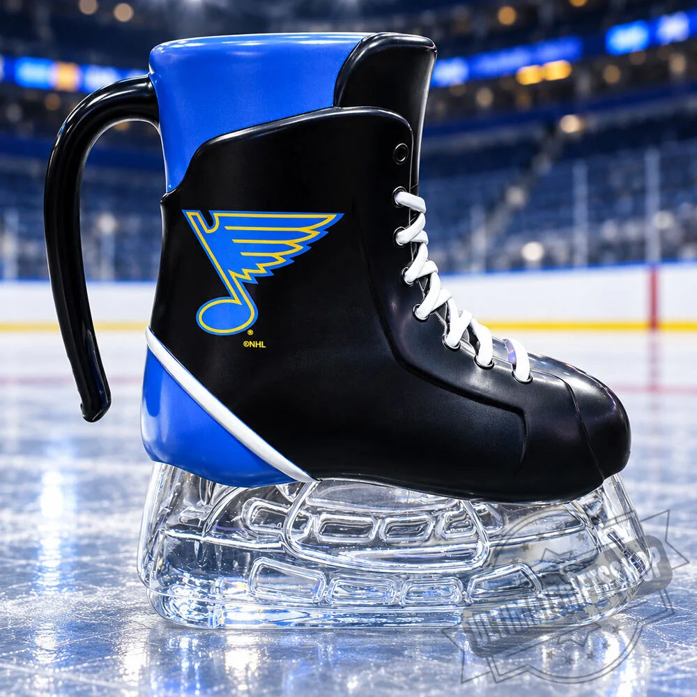 St. Louis Blues NHL Hockey Skate Beer Mug 3 St. Louis Blues NHL Hockey Skate Beer Mug