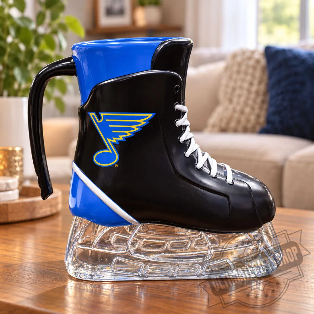 St. Louis Blues NHL Hockey Skate Beer Mug 4 St. Louis Blues NHL Hockey Skate Beer Mug
