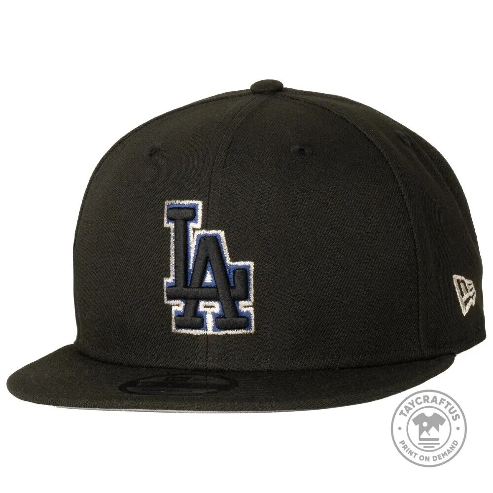 Los Angeles Dodgers MLB Team Color Pop Black Snapback Cap Hat