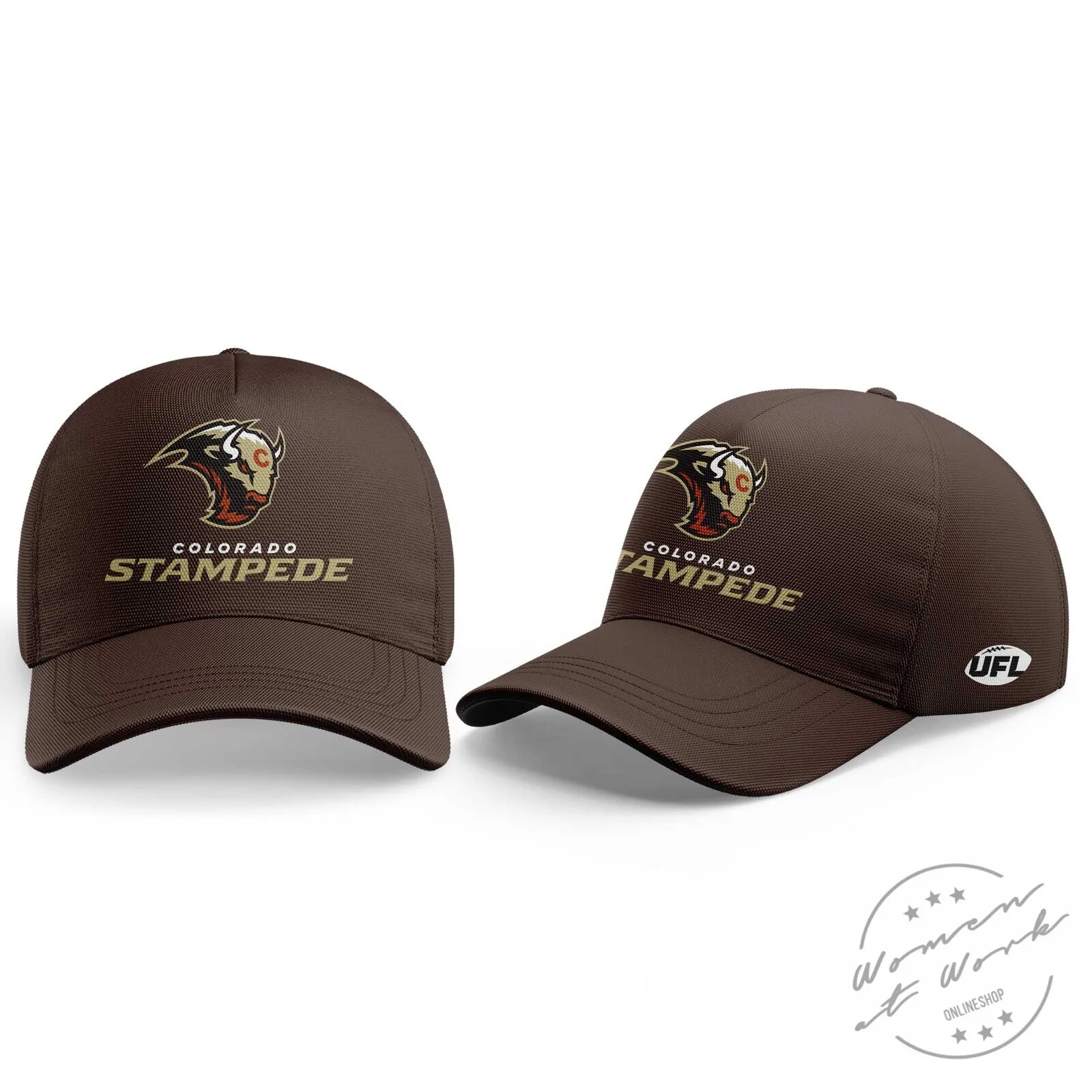 Colorado Stampede United Football League Team Logo White Hoodie 3 Colorado Stampede United Football League Team Logo White Hoodie