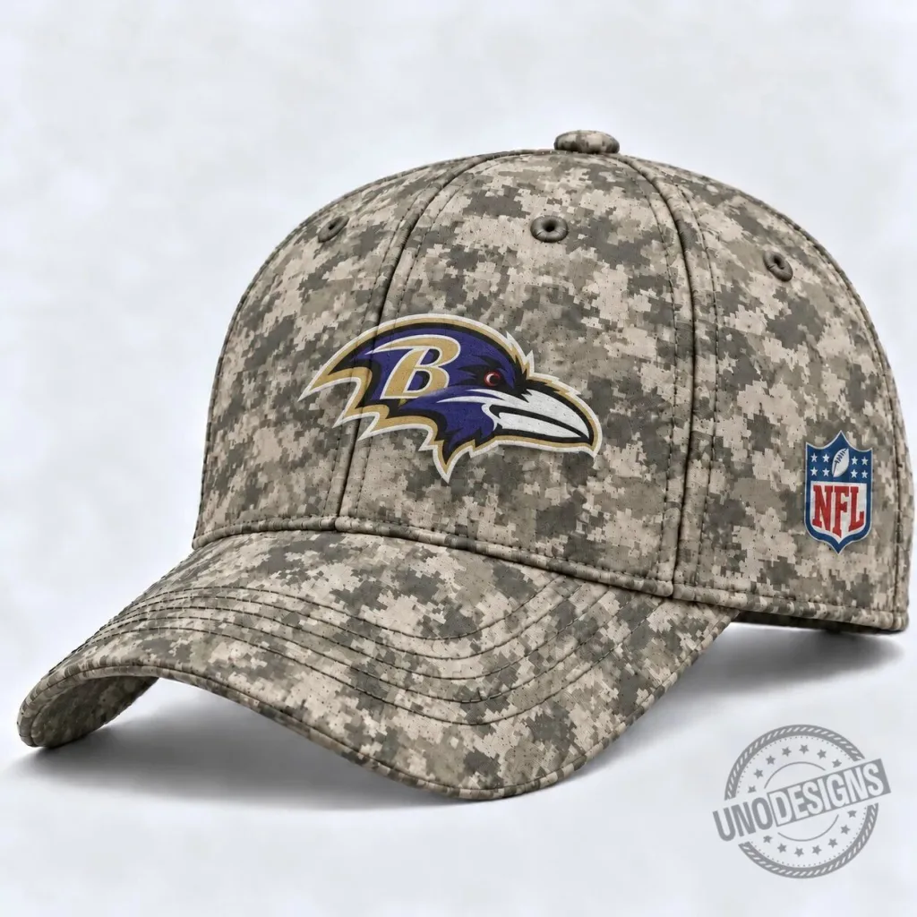 Baltimore Ravens Digital Camouflage NFL Logo Baseball Cap Hat Baltimore Ravens Digital Camouflage NFL Logo Baseball Cap Hat