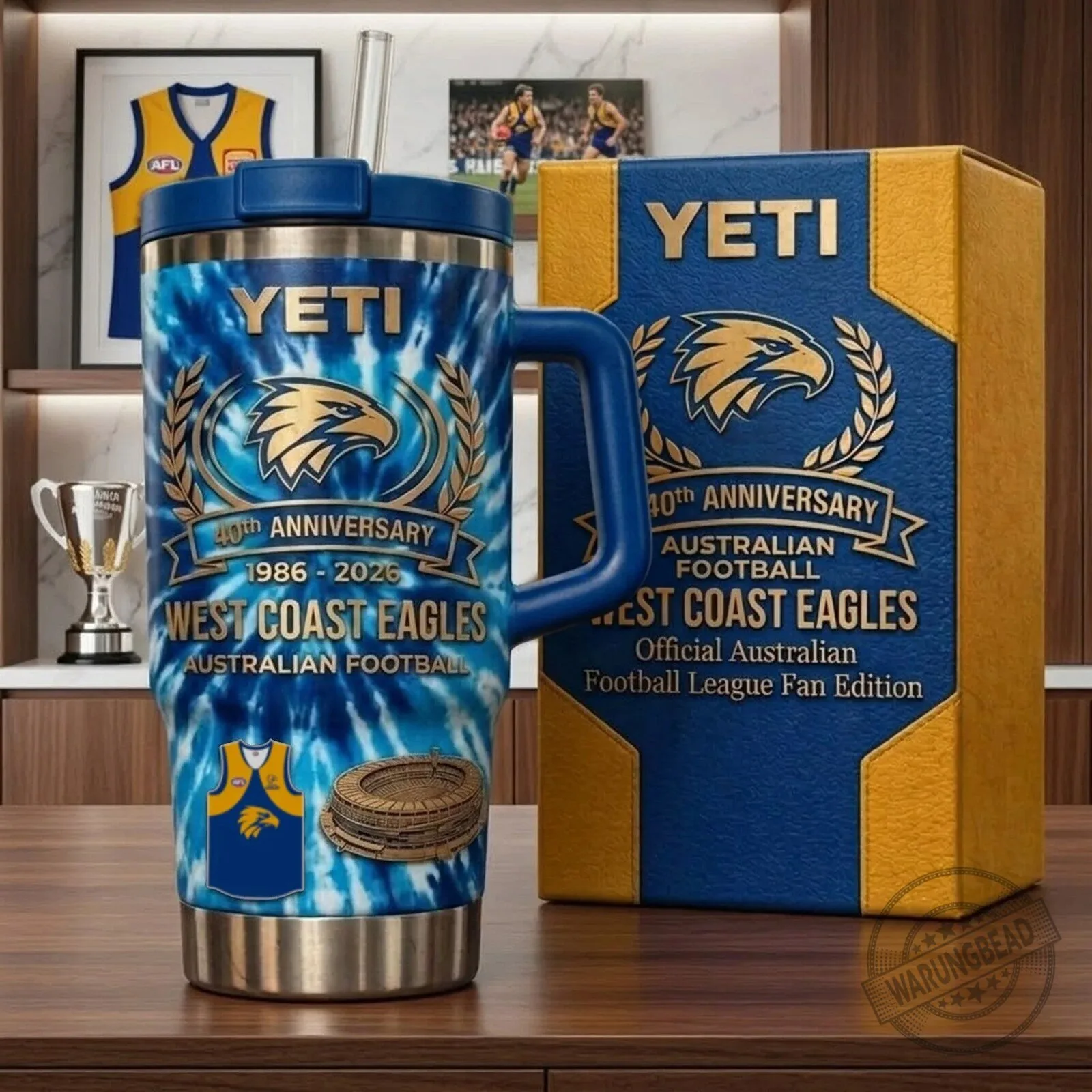 West Coast Eagles 40th Anniversary Australian Football League Fan Edition Tumbler