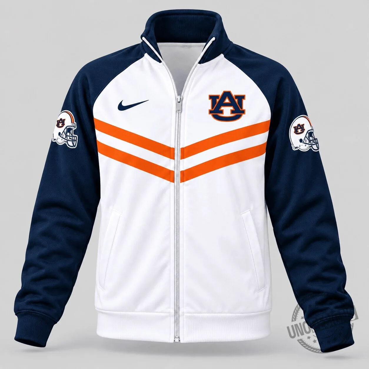 Auburn Tigers NCAA Chevron Stripe Full-Zip Track Jacket 1 Auburn Tigers NCAA Chevron Stripe Full-Zip Track Jacket