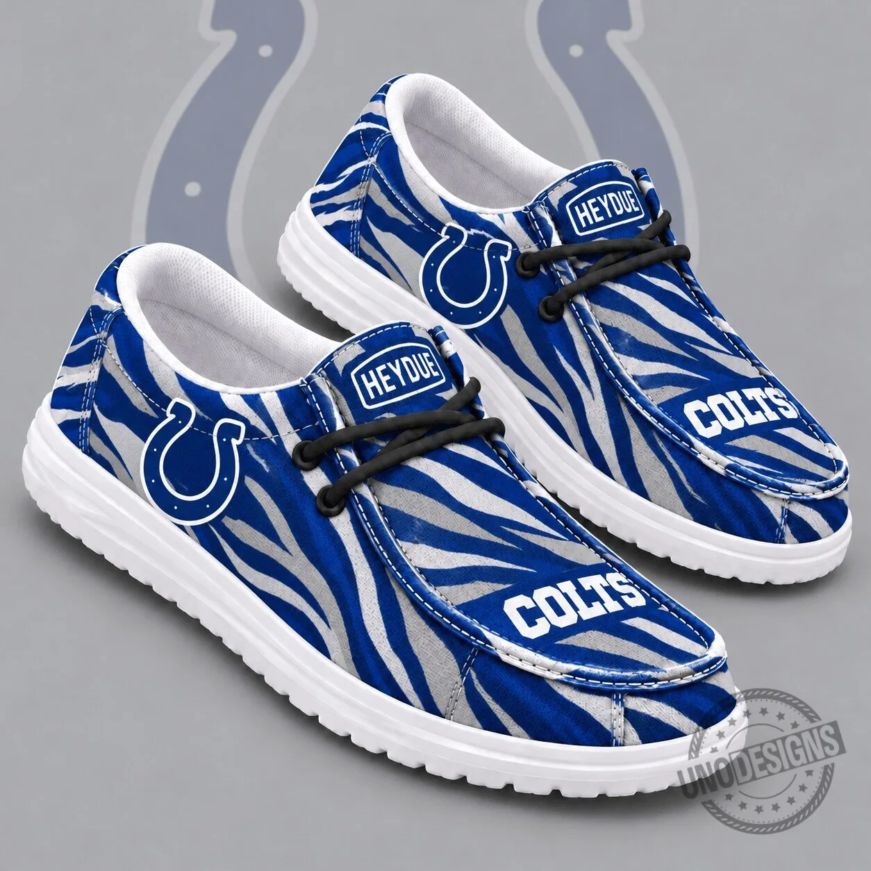 Indianapolis Colts Zebra Print Casual Shoes for Men and Women