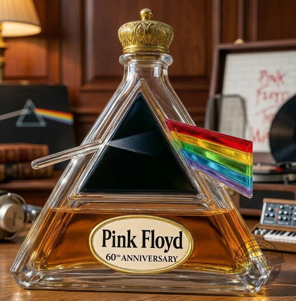 Pink Floyd 60th Anniversary Limited Edition Commemorative Whiskey Bottle 3 Pink Floyd 60th Anniversary Limited Edition Commemorative Whiskey Bottle
