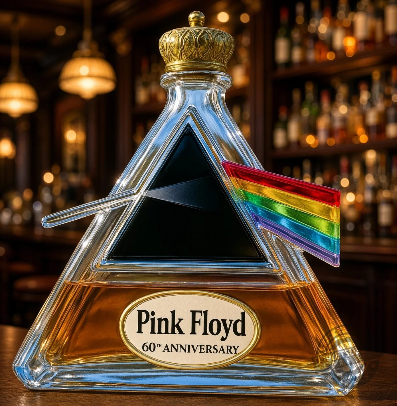 Pink Floyd 60th Anniversary Limited Edition Commemorative Whiskey Bottle 4 Pink Floyd 60th Anniversary Limited Edition Commemorative Whiskey Bottle