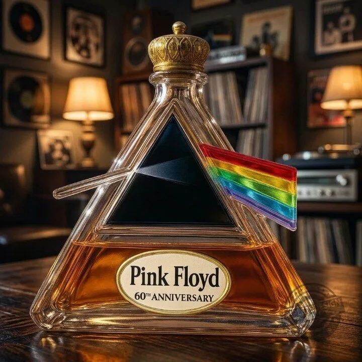Pink Floyd 60th Anniversary Limited Edition Commemorative Whiskey Bottle 5 Pink Floyd 60th Anniversary Limited Edition Commemorative Whiskey Bottle