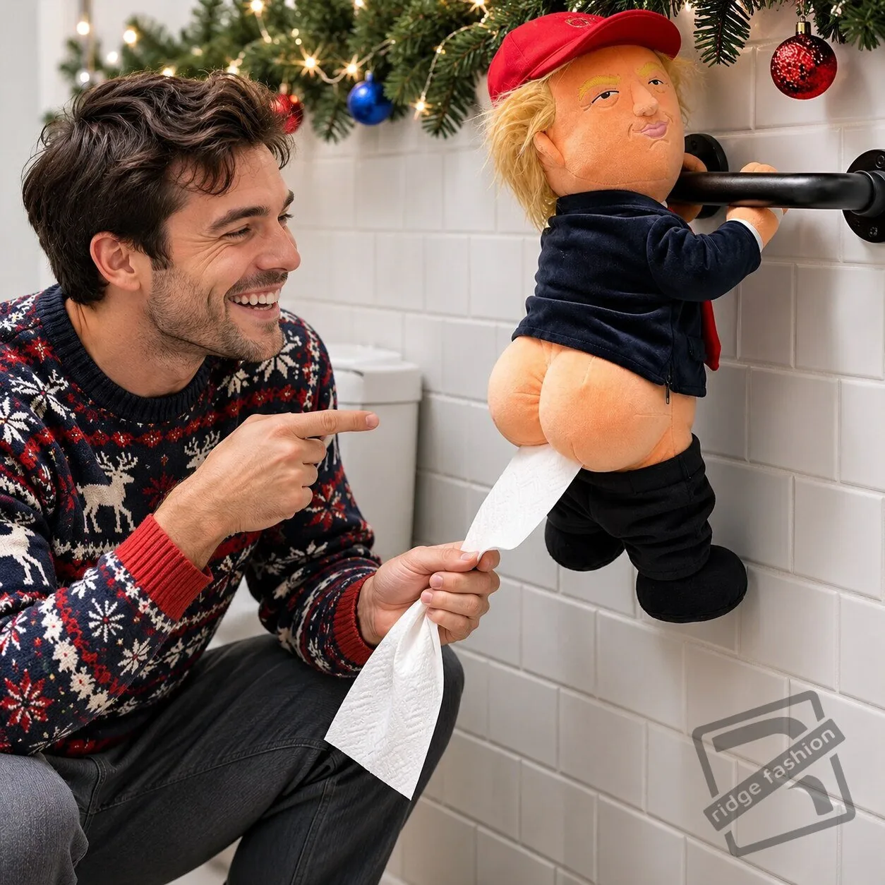 Donald Trump Toilet Paper Holder Plush 6 Donald Trump Toilet Paper Holder Plush product view