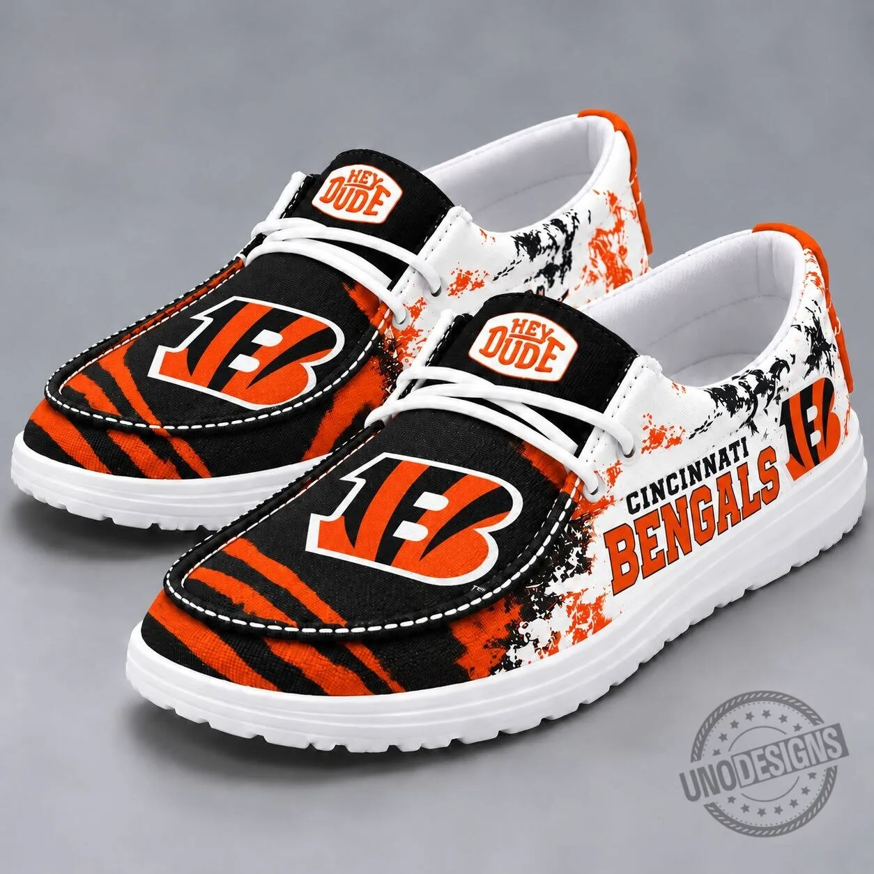 Cincinnati Bengals NFL Team Logo Hey Dude Style Shoes for Men and Women 1 Cincinnati Bengals NFL Team Logo Hey Dude Style Shoes for Men and Women