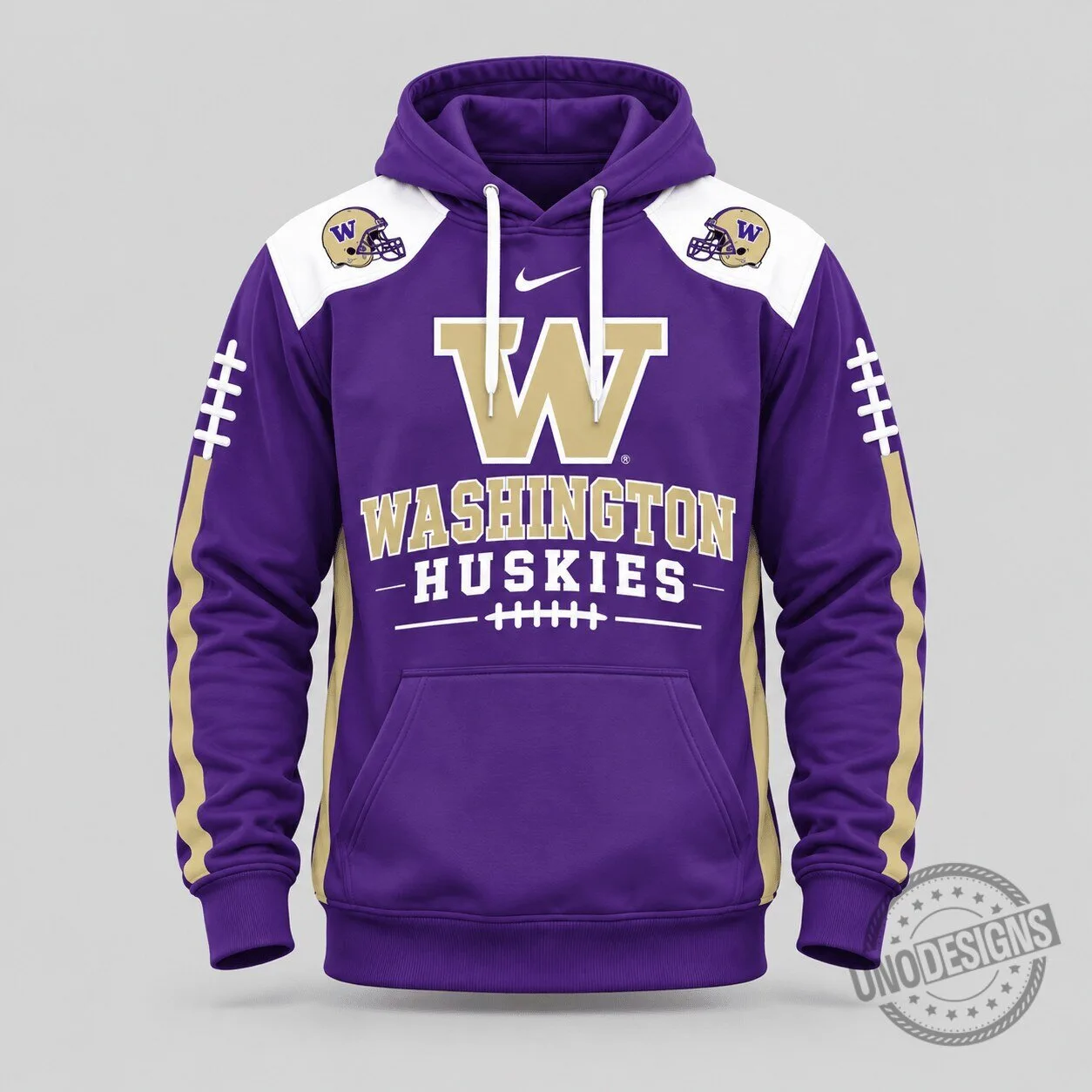Washington Huskies NCAA Football Team Purple and Gold Hoodie 1 Washington Huskies NCAA Football Team Purple and Gold Hoodie
