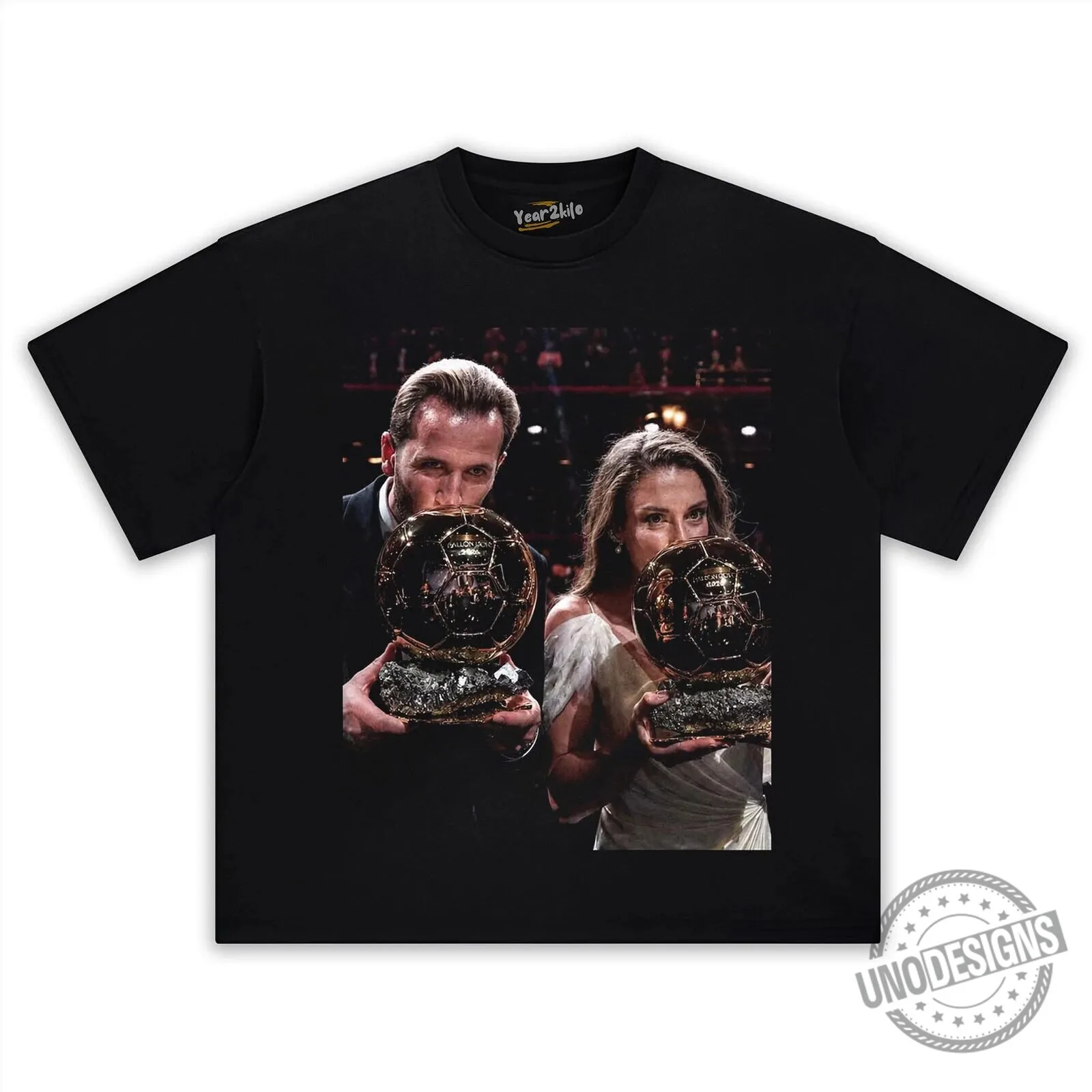 Alexia Putellas and Karim Benzema Ballon d'Or Winners T-Shirt 7 Alexia Putellas and Karim Benzema Ballon d