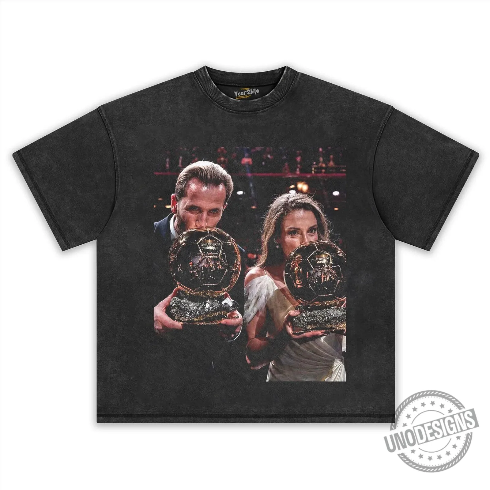 Alexia Putellas and Karim Benzema Ballon d'Or Winners T-Shirt 8 Alexia Putellas and Karim Benzema Ballon d