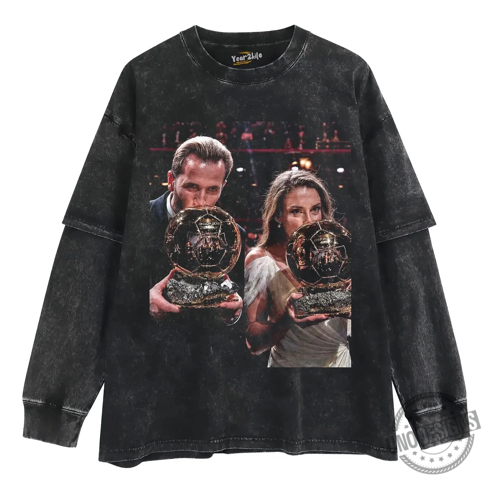 Alexia Putellas and Karim Benzema Ballon d'Or Winners T-Shirt 10 Alexia Putellas and Karim Benzema Ballon d