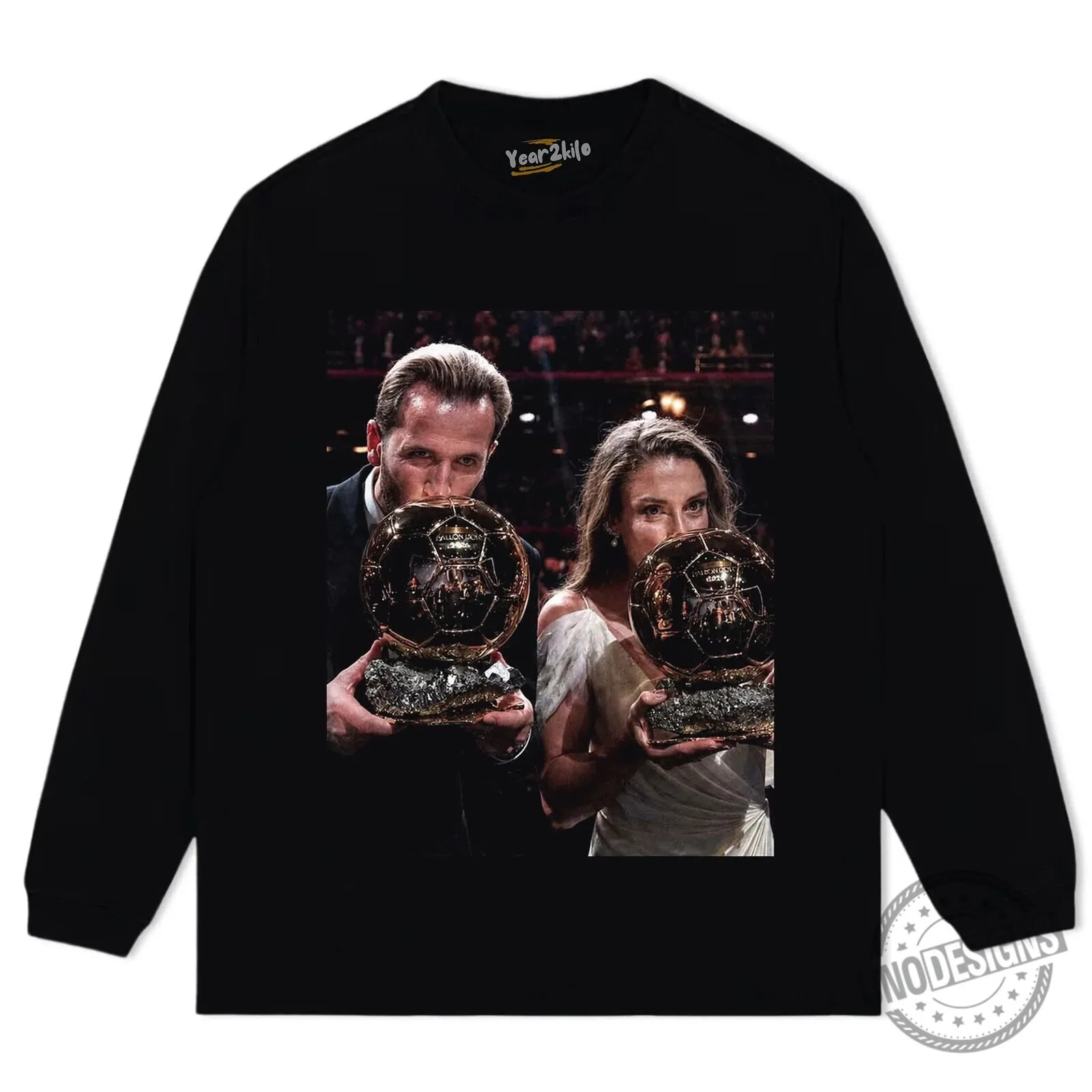 Alexia Putellas and Karim Benzema Ballon d'Or Winners T-Shirt 11 Alexia Putellas and Karim Benzema Ballon d